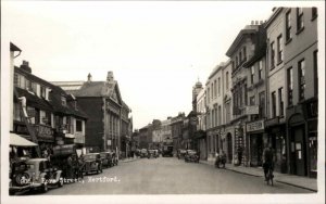 Hertford Hertfordshire England Fore St. Real Photo Postcard