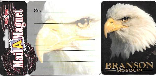 US Mail A Magnet Postcard. Great photo of Eagle with magnet on back. Mint