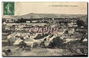 Old Postcard Villeneuve sur Yonne General view