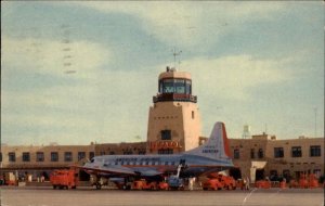 El Paso Texas TX Int'l Airport American Airlines Vintage Postcard