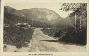 Road to Crawford Notch NH White Mountains c1915 Real Photo Postcard