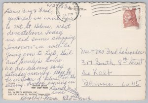 State View~Air View Oregon Coast Cape Mears~Continental Postcard 