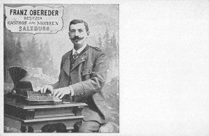 Salzburg Germany Franz Obereder Gasthof zum Mohren Postcard AA14293