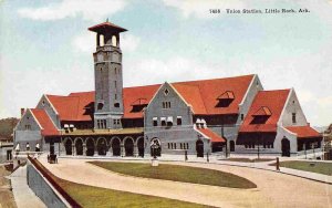 Union Station Railroad Depot Little Rock Arkansas 1910c postcard