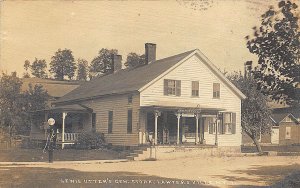 Lawyersville NY Utter's General Store Gasoline Pump Post Office RPPC Postcard