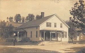 Lawyersville NY Utter's General Store Gasoline Pump Post Office RPPC Postcard