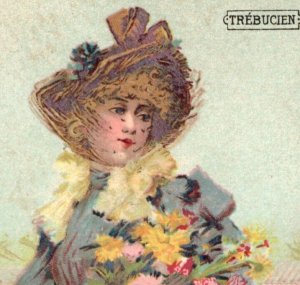 1880s-90s Trébucien French Gourmet Chocolate B. Sirven Imp. Art Image F156
