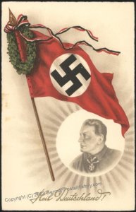 3rd Reich Empire Weimar Hermann Goering Early Patriotic Propaganda card 111585