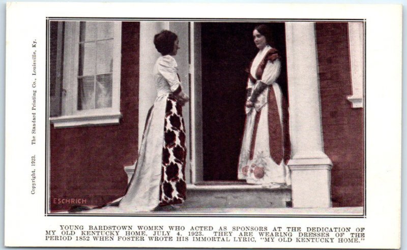 Young Bardstown Women Who Acted As Sponsors, My Old Kentucky Home - Kentucky