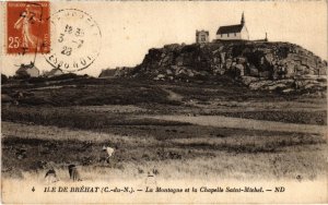 CPA ILE-de-BREHAT La Montagne et la Chapelle Saint-Michel (1295855)