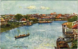 PC CPA PHILIPPINES, A VIEW OF MANILA, Vintage Postcard (b19098)