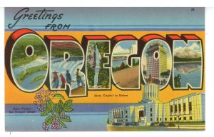 OR - Oregon Large Letter Greetings