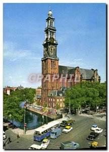 Postcard Modern Amsterdam Westertoren