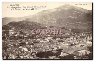 Old Postcard Chambery Vue Generale and Bauges
