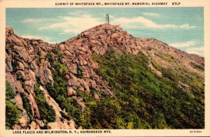 New York Adirondacks Summit Of Whiteface Mountain 1938 Curteich