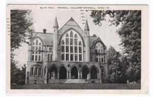 Blair Hall Grinnell College Iowa 1952 postcard