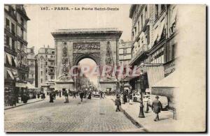 Paris Old Postcard La Porte Saint Denis