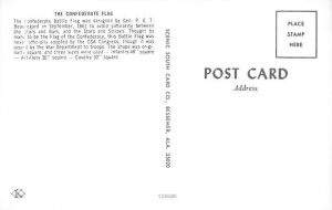 The Confederate Flag Civil War Postcard
