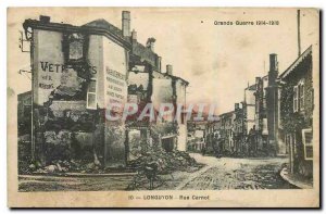 Old Postcard Great War 1914 1918 Lounguyon Rue Carnot