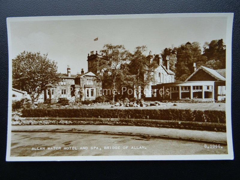 Scotland BRIDGE OF ALLAN Allan Water Hotel c1952 RP Postcard by Valentine B5946