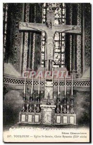 Postcard Old Toulouse Saint Sernin Church Byzantine Christ