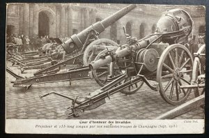 Mint France Picture Postcard WW1 Champagne Troops invalids court of honor