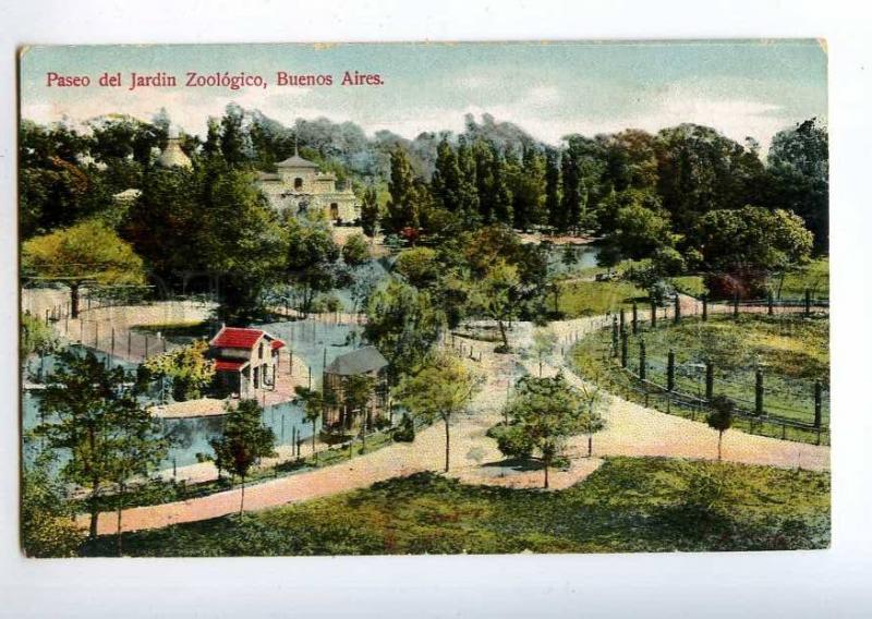 214113 ARGENTINA BUENOS AIRES ZOO garden Vintage postcard