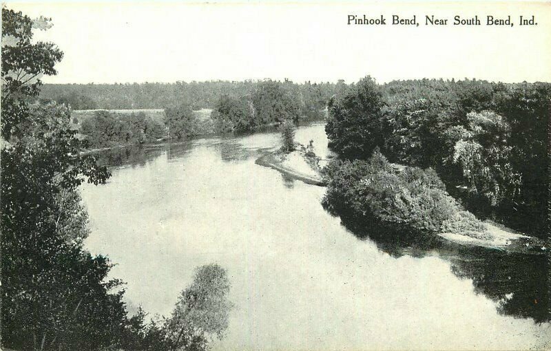 C-1910 Pinhook Bend South Bend Indiana Postcard 20-12095