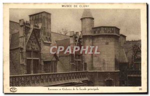 Old Postcard Paris Musee Cluny skylights and galleries of the main façade