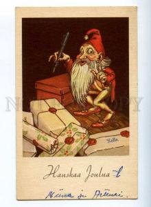 206794 X-MAS Christmas GNOME Dwarf by KALLE Vintage Finland PC