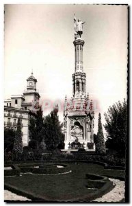 Old Postcard Madrid Monumento a Colon