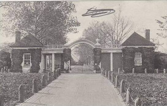 Virginia Mount Vernon North Lodge Gate Home Of George Washington Albertype