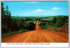 View From Long River Hill, Prince Edward Island, Chrome Postcard #2