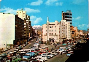 VINTAGE CONTINENTAL SIZE POSTCARD AMERICAS JUNCTION LA PAZ BOLIVIA 1972