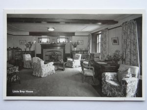 Devon EXMOOR Little Bray House Lounge (1) c1960's RP Postcard