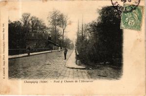 CPA CHAMPIGNY (SEINE) - Pont & Chemin de l'Abrevoir (245168)