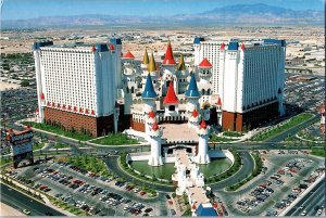 Aerial View, Excalibur Hotel and Casino, Las Vegas NV c1990 Postcard L59