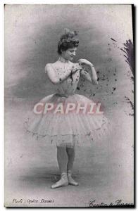 Old Postcard Fancy Dance Dance opera Piodi