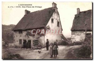 Old Postcard G d & # 39o L & # 39Auvergne A Place Of Children Village
