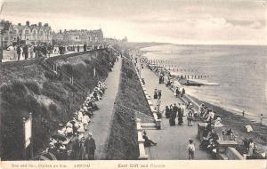 uk13708 east cliff and parade  clacton on sea  real photo  uk