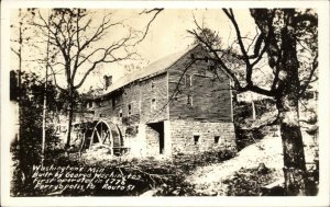 Perryopolis PA Pennsyvania Washington Mill c1930s Real Photo Postcard