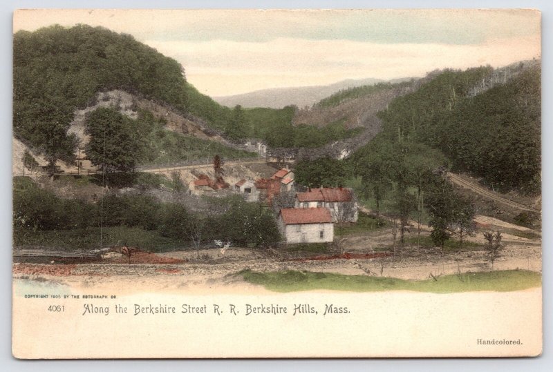 Berkshire Hills Massachusetts~Berkshire Street Railroad~Rotograph #4071 1905 UDB