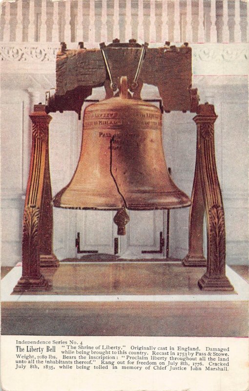 US Philadelphia, Pennsylvania Liberty Bell vintage postcard