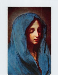 Postcard The Blue Madonna By C. Dolci, Ringling Museum of Art, Sarasota, Florida