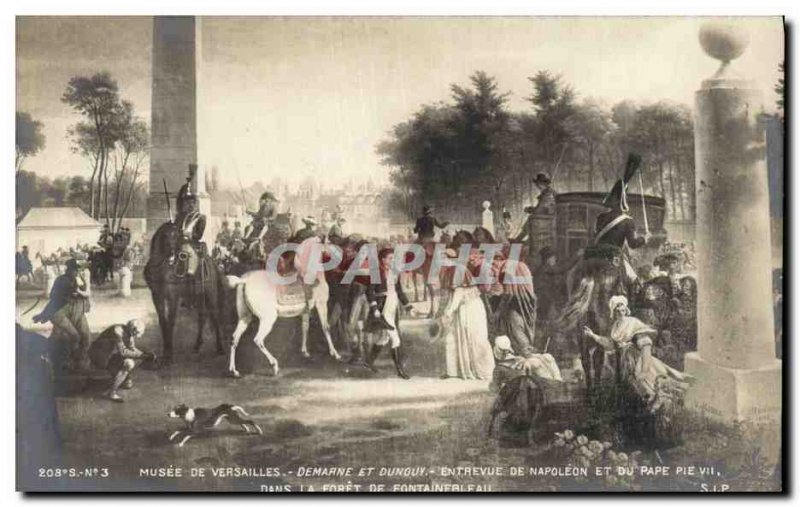 Old Postcard Napoleon 1st Museum of Versailles and Demarne Dunouy Interview N...
