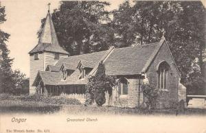 Ongar Essex England UK Greenstead Church Antique Postcard K102902