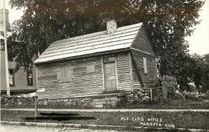 RPPC Postcard Old Land Office Marietta OH Washington County