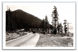 RPPC Sunset Highway Lake Keechelus Washington WA Ellis Photo 126 Postcard R7