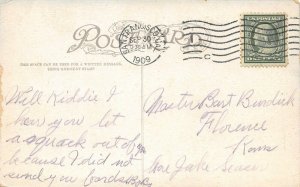 LP80  Castle Rock Colorado Postcard Train Depot