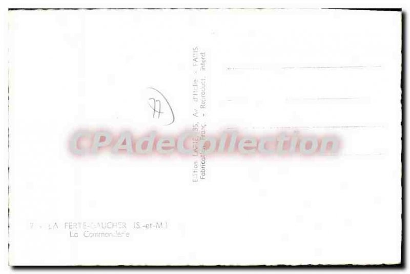 Old Postcard La Ferte Gaucher S and M Commandery